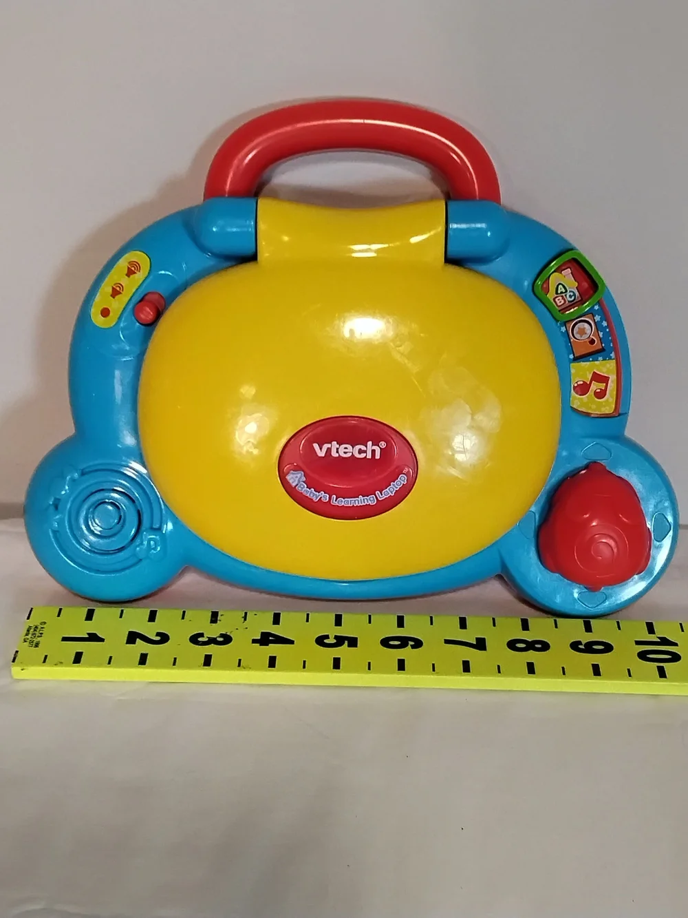 VTech Baby's Learning Laptop Shapes Colors Animal Sounds -tested WORKS